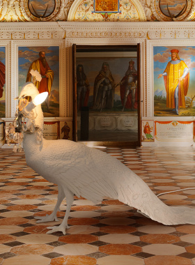 Seletti装饰灯具孔雀灯落地款轻奢创意摆件礼物室内夜灯