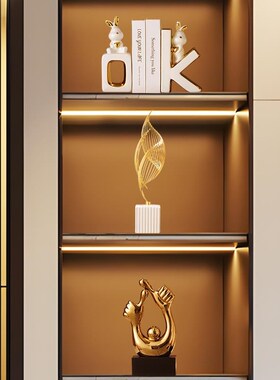 速发办陶室公档摆件轻奢高瓷家居客厅玻璃酒柜装饰品乔迁新居礼品