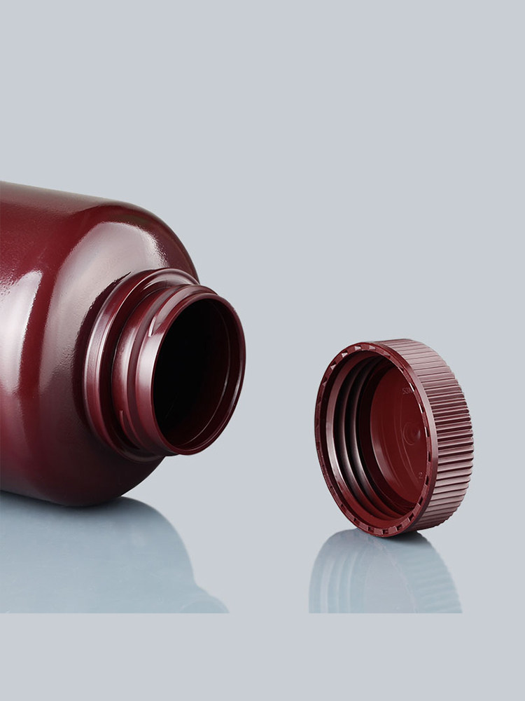 HDPE棕色广口塑料瓶 棕色塑料大口瓶5 15 30 50 60 100 125 250 500 1000ml广口瓶 - 图0