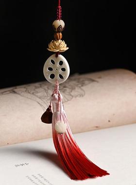 吊坠流苏挂件莲藕同款穗子古风莲花魏无羡汉服莲蓬手机花陈情令笛