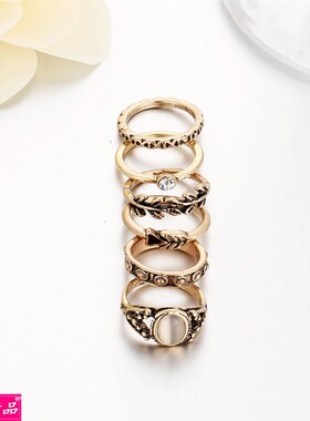 新品Jewelryg Retro ethnic style rings joint ring set Knuckle