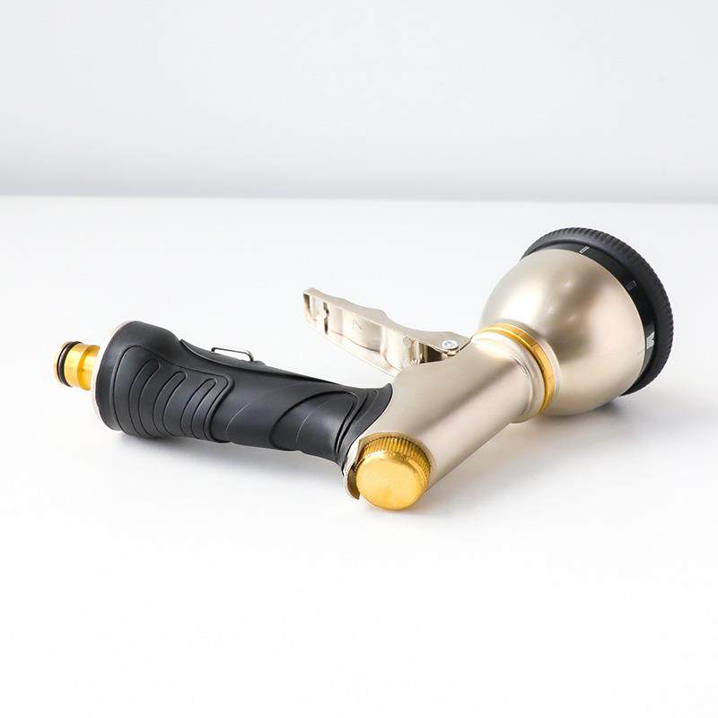 极速厂家直销 电镀多功能高压水枪9功能前扳机喷水U枪金属金色洗,淘宝优惠券,粉丝福利购,淘宝优惠卷