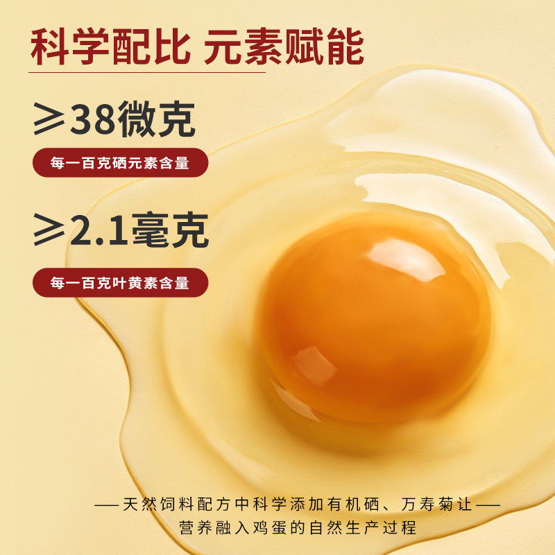 舌尖攻略鲜鸡蛋好运蛋年货节礼盒鸡蛋礼盒40枚单枚约50g