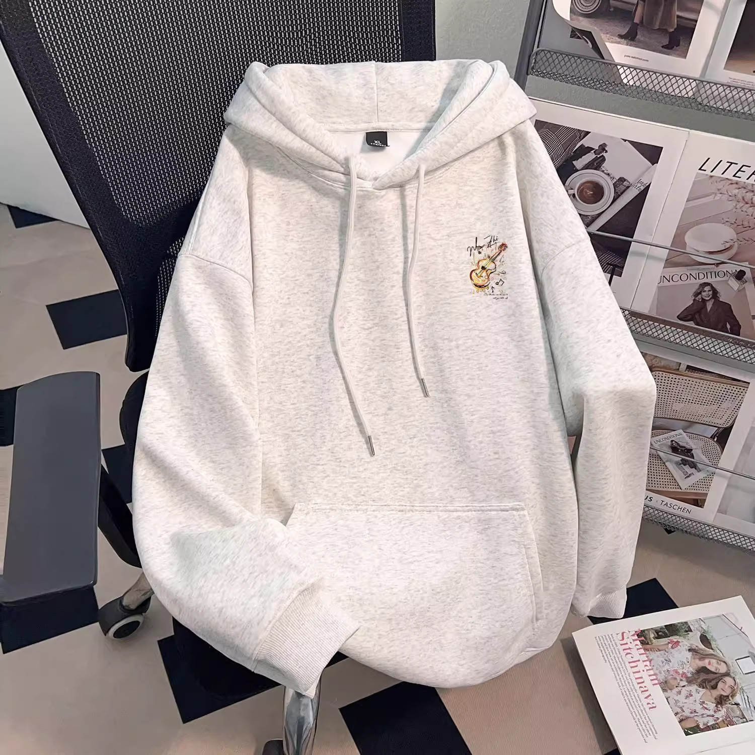 中大童美式印花连帽卫衣男女童秋冬加绒儿童学生慵懒宽松外套上衣,淘宝优惠券,粉丝福利购,淘宝优惠卷