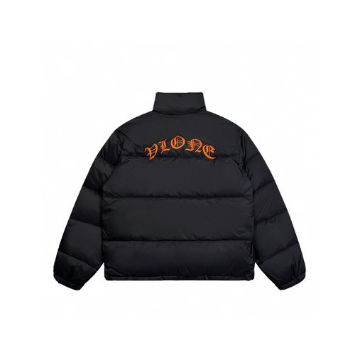 【现货】WE11DONE TRACK秋冬新款小标字母刺绣纯色羽绒服外套男 - 图1