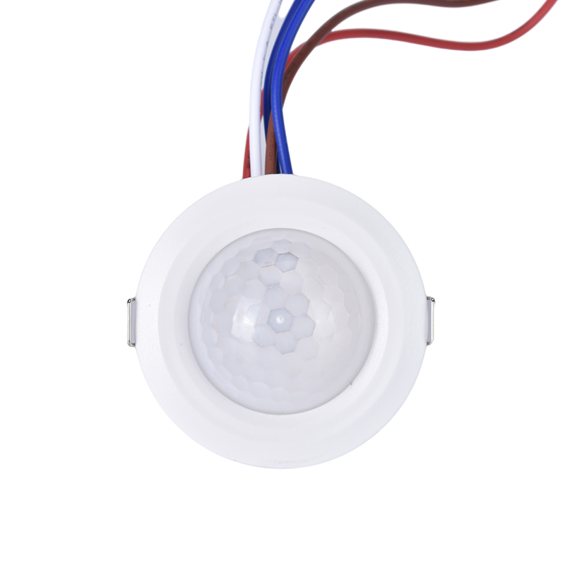 开孔45mm人体感应开关家用220V迷你型嵌入式红外线灯X带人体感应 - 图0