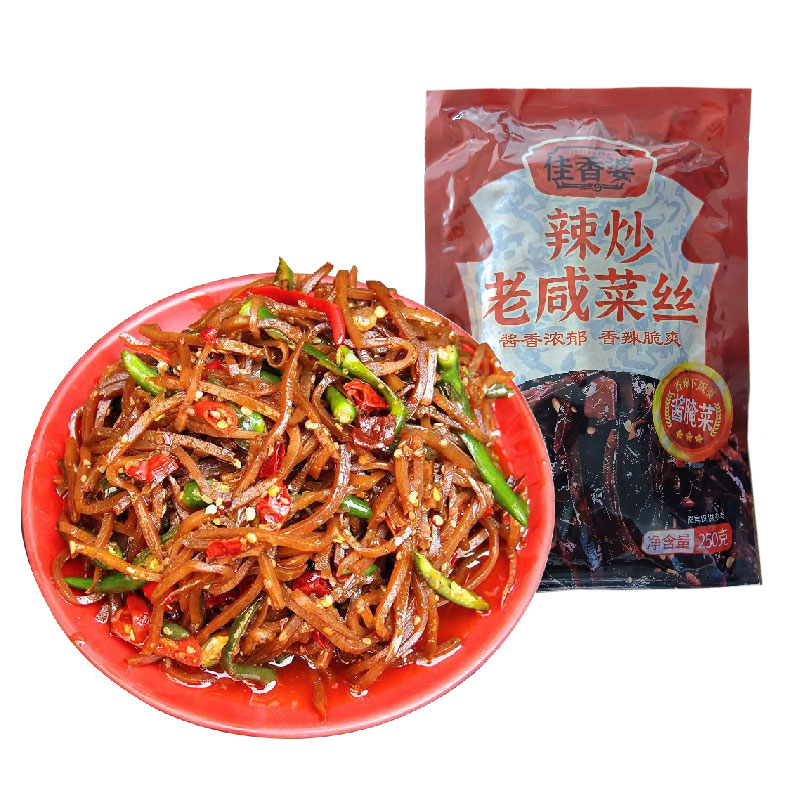 山东辣椒炒咸菜疙瘩丝榨菜下饭小菜酱菜大全徐州特产大头菜芥菜丝