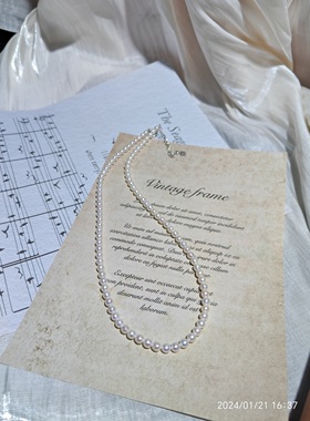 天然珍珠baby珠项链轻奢小众设计高级感时尚个性气质独特首饰女款