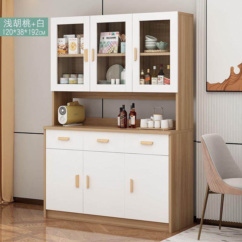 餐边柜现代简约客厅柜子储物柜家用靠墙一体仿实木餐厅酒柜置物柜,淘宝优惠券,粉丝福利购,淘宝优惠卷