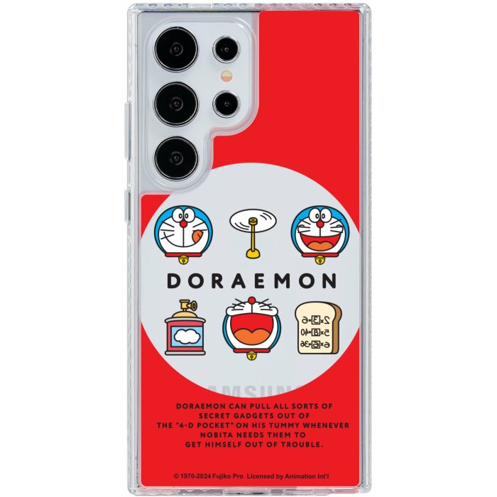 THE HOODx哆啦A梦联名 哆啦A梦专属法宝 适用于三星Galaxy S25/24/23 Ultra/Plus 气垫防摔手机壳镜面保护壳 - 图0