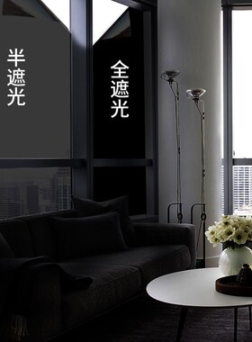 新品窗户遮光玻璃贴纸防窥视全遮光防走J光贴膜窗纸遮阳神器不透