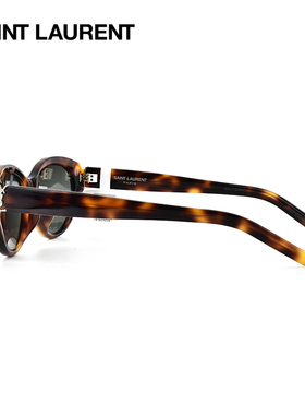 YSL圣罗兰墨镜女金色字母logo