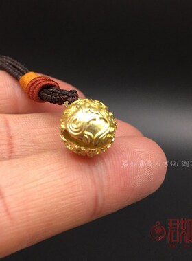 新品铜器黄铜雕花铜铃铛小号迷你铜铃铛猫铃铛挂件V风铃小铃铛钥