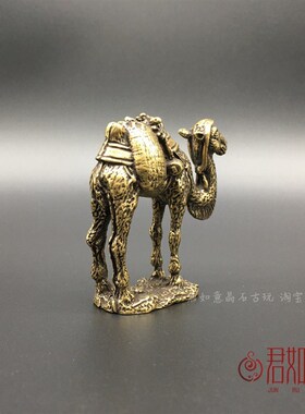 新品仿古迷你铜工艺品实心铜骆驼摆件H沙漠骆驼西域风情小铜件礼