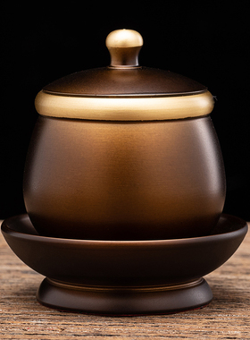 极速黄铜三连杯佛前水供杯供佛的C杯子仙家用供水杯供佛杯供观音