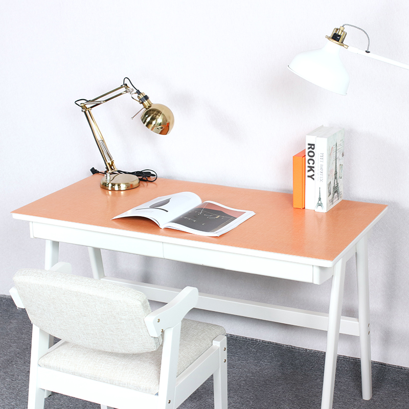 极速写字台办公桌学习书桌u布纯色少女心北欧风蓝粉色学生桌布桌 - 图0