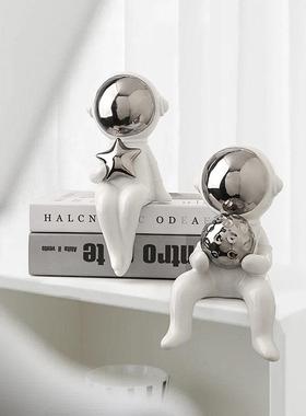 贝汉美创意宇航员太空人客厅电视柜酒柜装饰品摆件轻奢高档工艺品