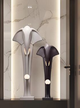 大象一对玄关装饰摆饰高级感客厅电视柜酒柜招财搬家乔迁新居礼品