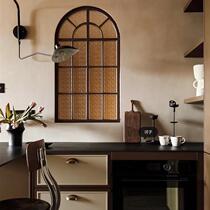 Iron Art Custom Stone Tattoo Glass Retro Made Old Living Room Compartment Circular Arc Windows Decorate Bedroom Gaggle Glass Windows