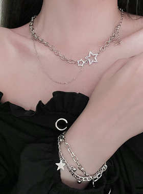 极速FANTAI五角星项链女锁骨2021年新款百N搭不掉色简约设计感毛