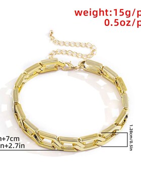 极速tendy Punk Style Thick Chain Necklace Hip-Hop FaXshionab