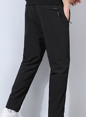 极速Winter Thickk Warm Fleece Sweatpants Men Joggers Plus Si
