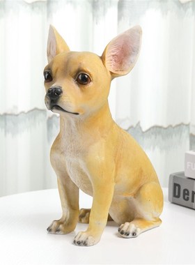 极速创意狗摆件仿真斗牛u犬模型客厅客居装饰办公室玄关摆设