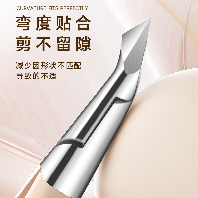 2026热销死皮剪D501美甲店专用07去死皮剪刀修指甲工具钢推死皮叉 - 图3