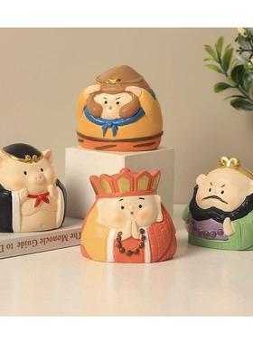 创意款西游记人物树脂摆饰家居茶几桌面装饰品汽车车载中控台摆件