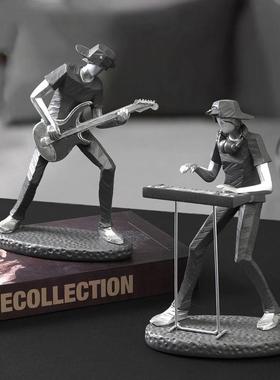 现代艺术摆件高级轻奢高档餐边柜电视酒柜装饰品简约玄关客厅北欧