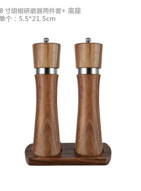 样板间厨房木质胡椒研磨器模型摆件展厅橱柜灶台软装饰品陈列