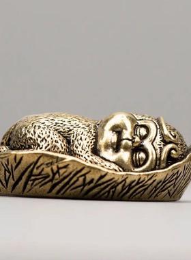 采购产品全铜菩提夜景饰品，纯铜工艺品，猴子饰品，车载孙悟空家