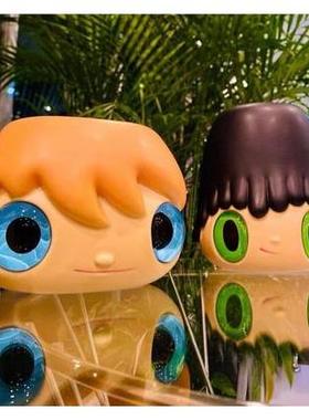 国产大眼仔1234代初代花盆摆件雕塑潮玩潮流卡通儿童