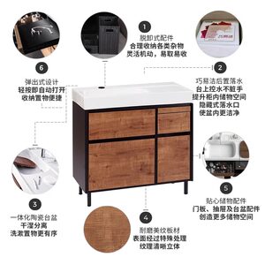 科勒浴室柜一体盆陶瓷洗脸盆卫生间洗手盆柜组合洗漱洗手台20020T