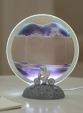 速发流沙画摆件沙漏桌面办公室解居客厅电视柜酒压艺术创意家柜装