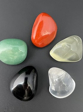 速发五色石金行石五木水火土五家碎石散装彩居办公室鱼缸装饰摆件