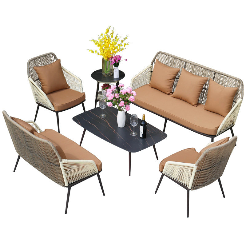 速发户外沙发室外露天庭台防晒防水院艺沙发藤休闲藤编家俱组合,淘宝优惠券,粉丝福利购,淘宝优惠卷