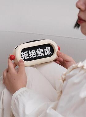 莫语 木质心情牌创意礼物家用装饰品 送礼奶油色摆件趣味休闲桌面