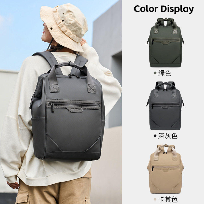 日本SunEarthu防水双肩包男女大容量商务电脑包旅行背包书包,淘宝优惠券,粉丝福利购,淘宝优惠卷