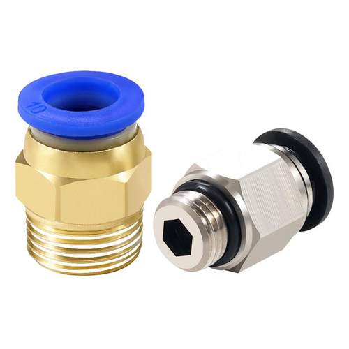 气管铜快速快插接头PC8-02螺纹直通PC4-M5气动元件PC6-01-03-04 - 图3