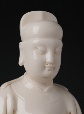 速发《4童吋文昌君1子像》仿古瓷神像文昌文曲星书房摆件
