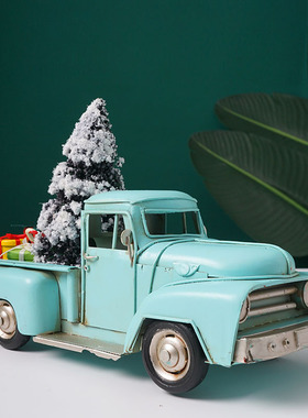 速发装修房风布里面的装饰品圣诞节工业子拍照区家置摆件网咖复古