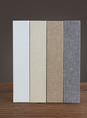 速发麻布仿真书浅色纯色假书样板间展厅道具书壳摆件加大厚装饰书