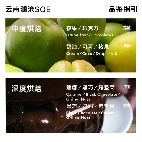 明谦云南soe咖啡豆落日绵巧意式咖啡深烘焙阿拉比卡现磨黑咖啡粉 - 图2
