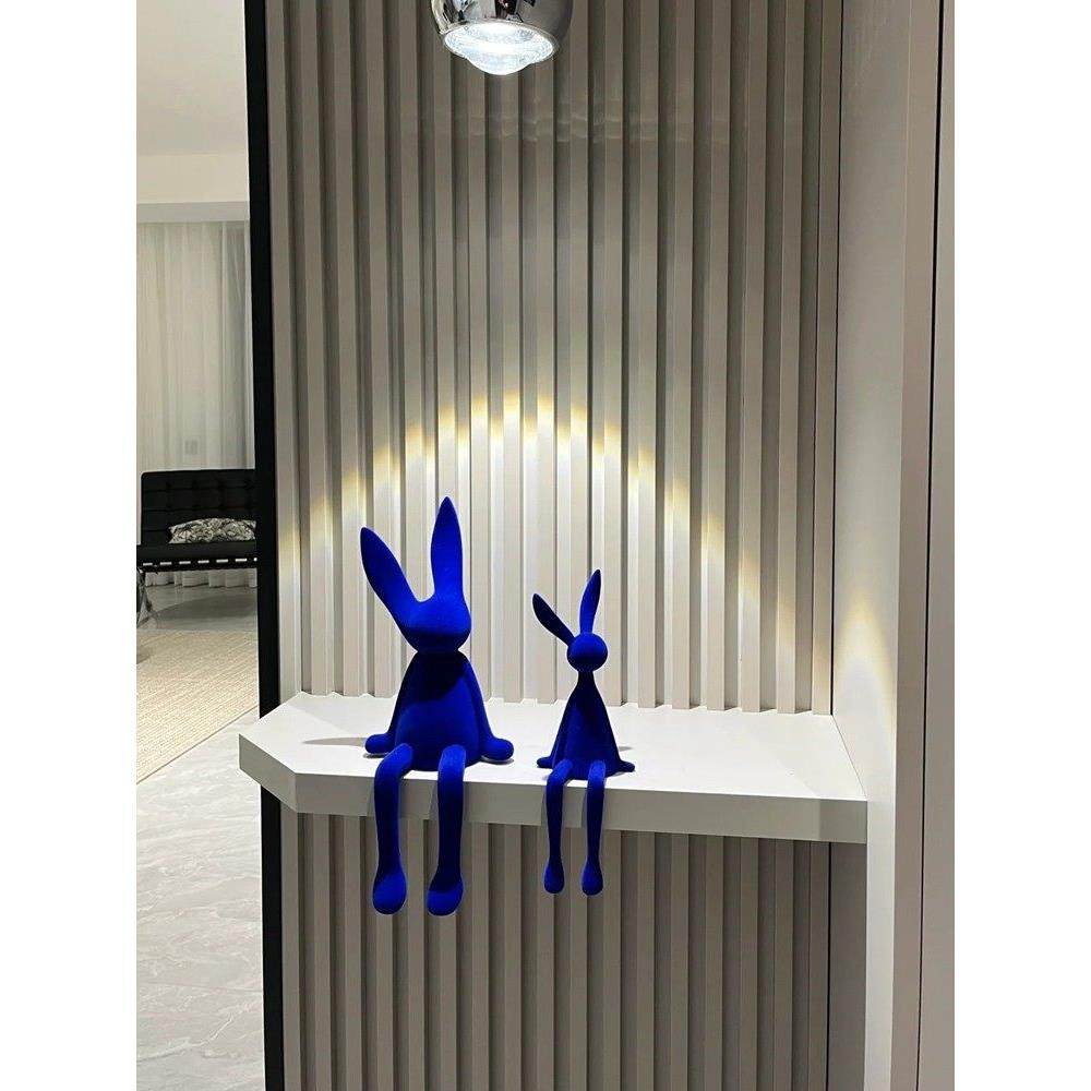 创意网红卡通坐姿长耳兔子摆件客厅电视柜酒店前台桌面玄关装饰品,淘宝优惠券,粉丝福利购,淘宝优惠卷