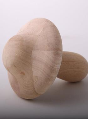 蘑菇型摆件饰品创意实木陈设定制家具软装儿童玩物简约仿生设计师