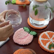 Poke Poke Embroidered Diy Hand Creative Gift Material Bag Fruit Cup Mat Zero Base Handmade Gift to send a friend