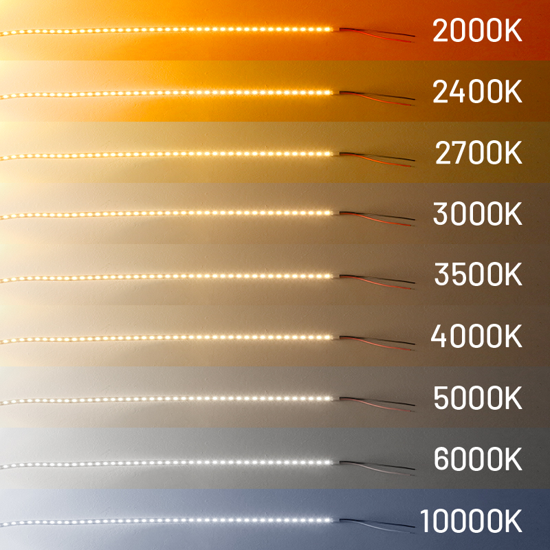 2000K2700K3000K3500K4000K5000K6000K10000K12V24V低压贴片灯带 - 图0