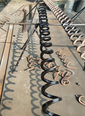 排屑机配件螺旋杆输送铁屑方钢螺旋簧厂家专业生产订做各种材质