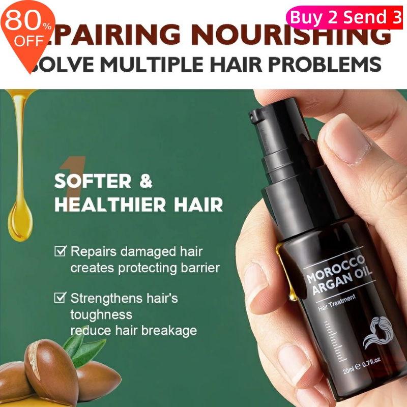 新品Moroccan Argan Oil Hair Essential Treatment Keratin Nour - 图1